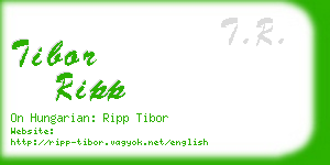 tibor ripp business card